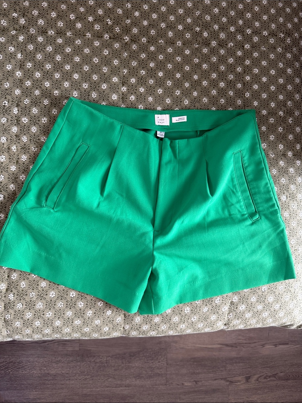 a new day Bright Green Tailored Women's Shorts